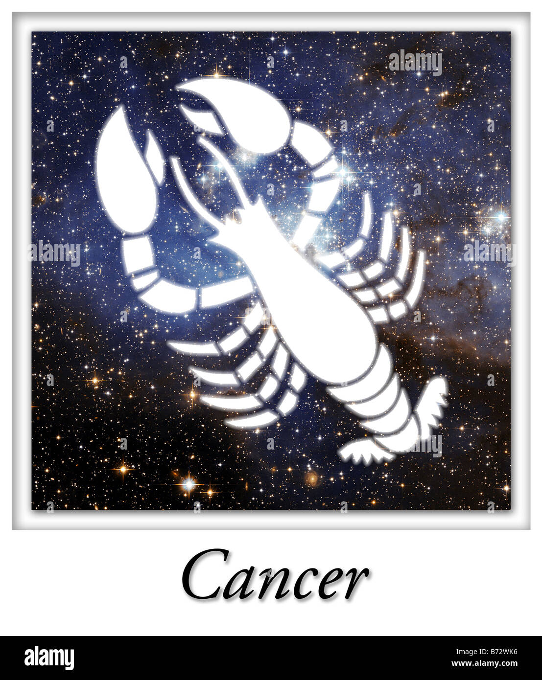 Krebs-astrologische Astrologie Horoskop Sternzeichen Stockfoto
