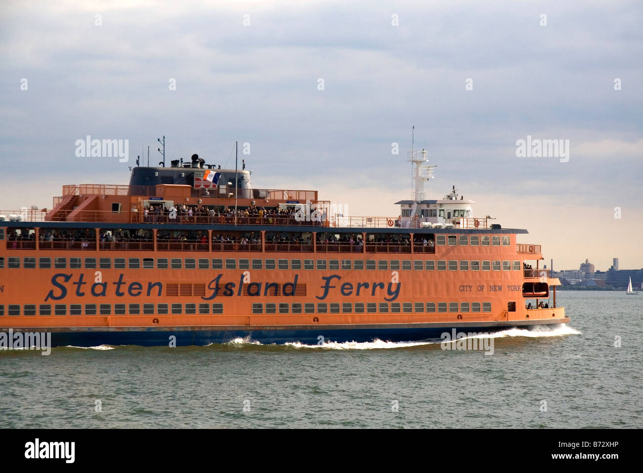 Staten Island Ferry in New York Hafen New York City New York USA Stockfoto