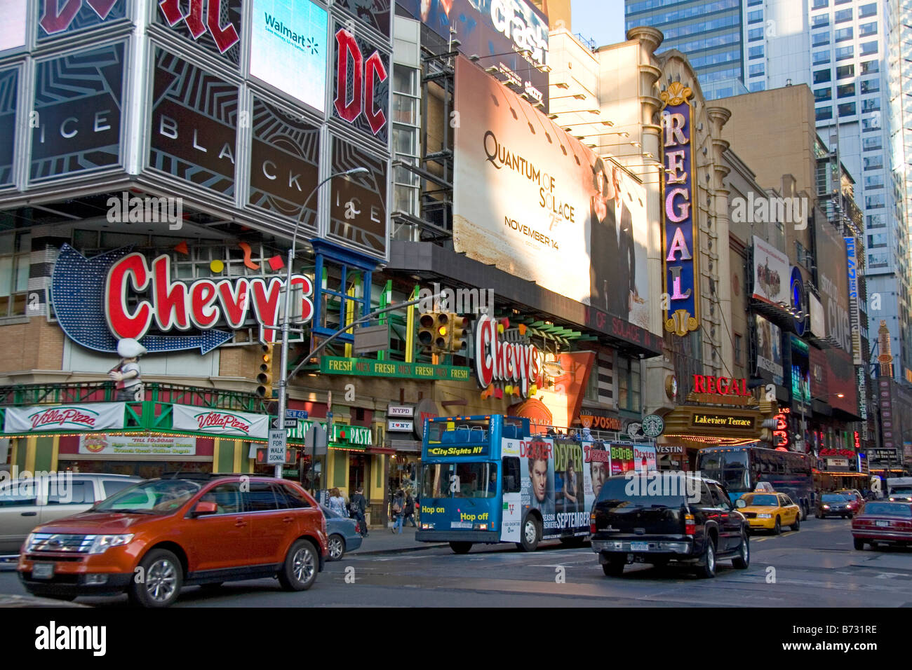 Theater-Viertel auf der West 42nd Street in Manhattan New York City New York USA Stockfoto