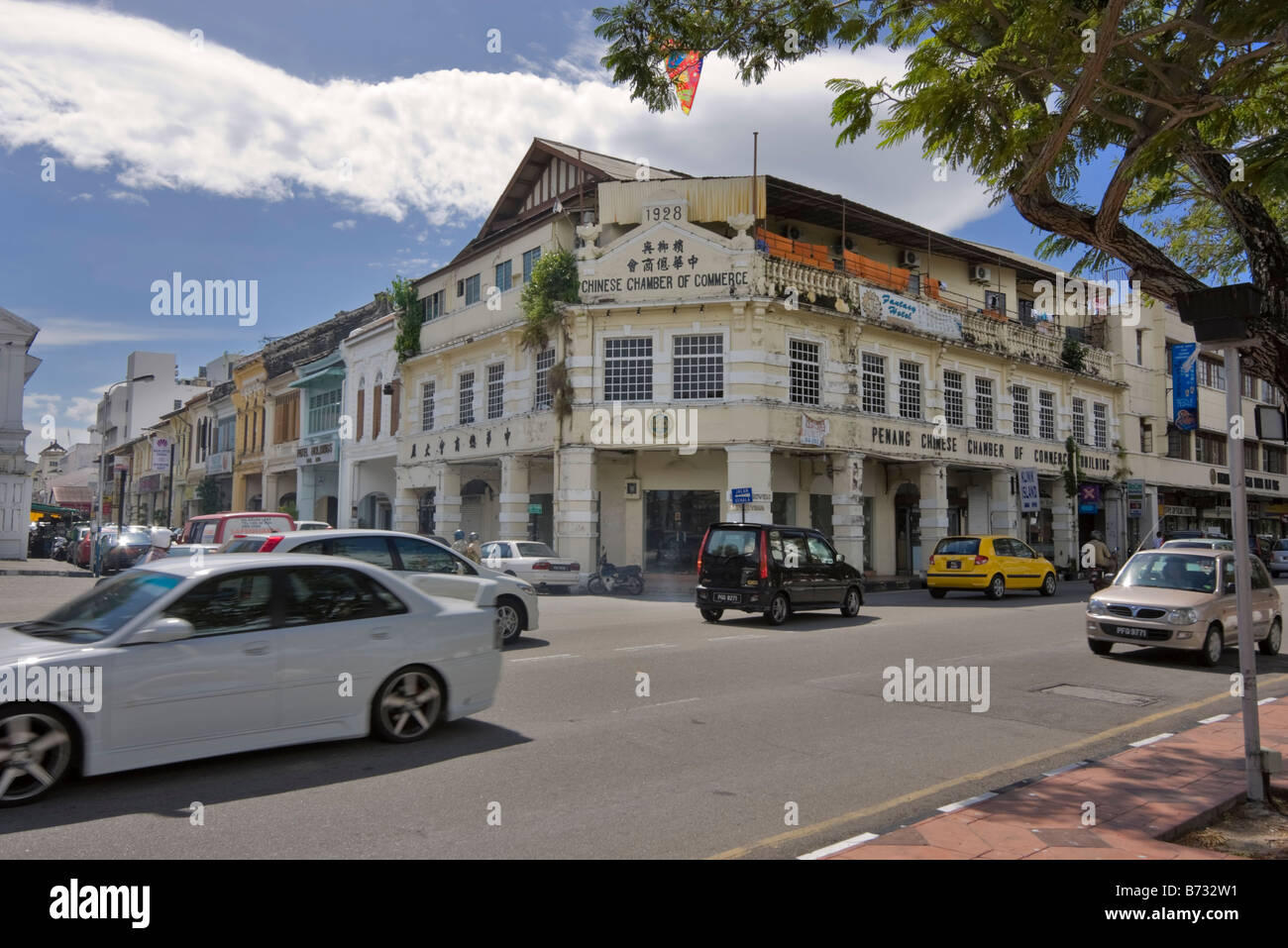 Chinesische Handelskammer, Georgetown, Penang, Malaysia Stockfoto