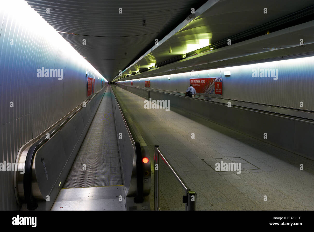 Fahrsteige Stock am Frankfurter Flughafen Deutschland Stockfoto