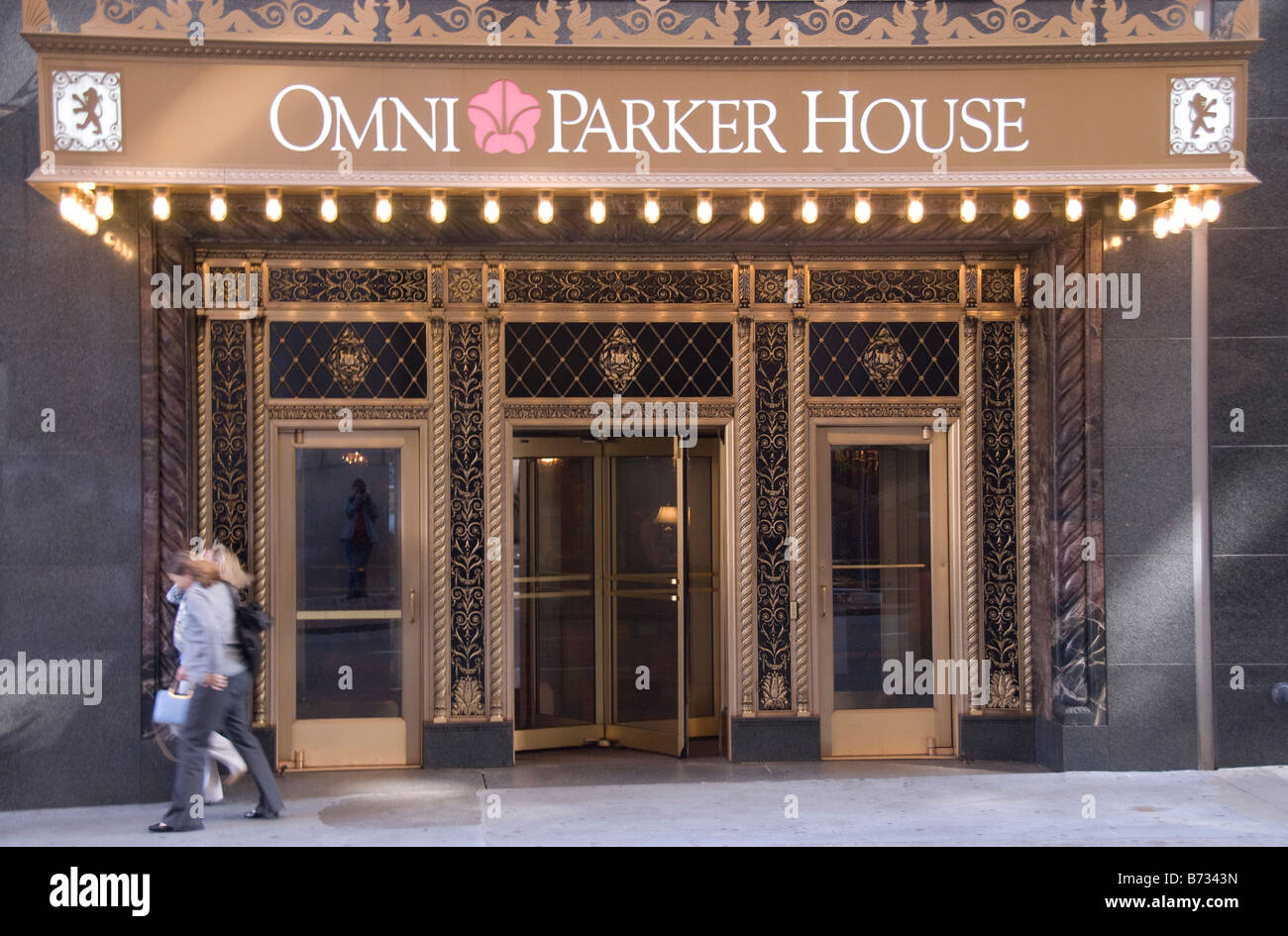 Das Omni Parker House Hotel, Boston, Massachusetts Stockfoto