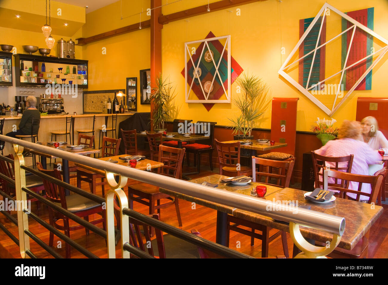 Innenraum der Novo Restaurant San Luis Obispo California Vereinigten Staaten von Amerika Stockfoto