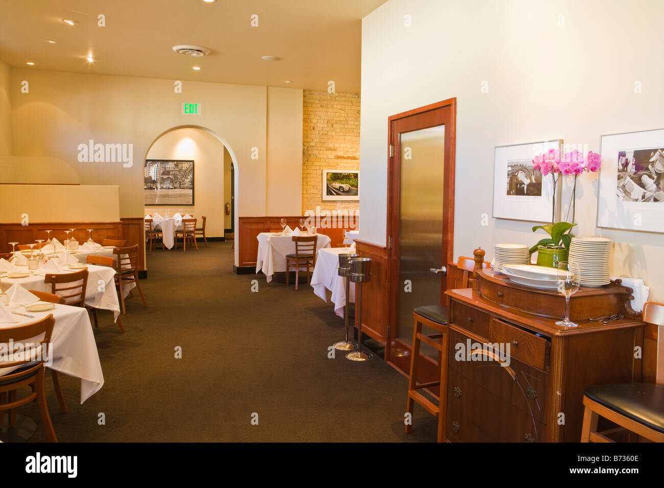 Essbereich Slys Restaurant Carpinteria Kalifornien Vereinigte Staaten von Amerika Stockfoto