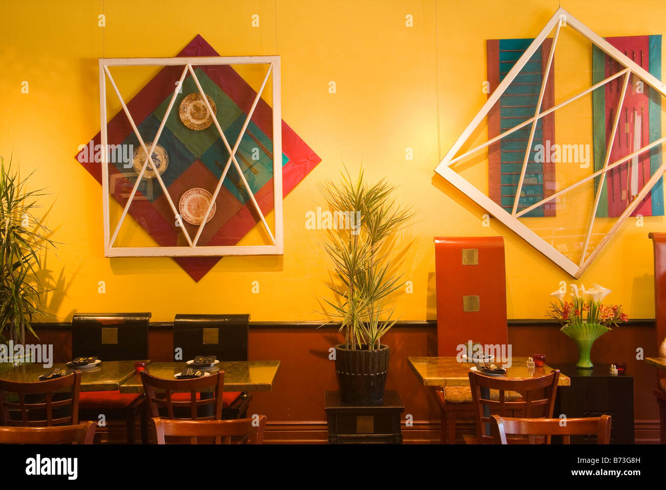 Innenraum der Novo Restaurant San Luis Obispo California Vereinigten Staaten von Amerika Stockfoto