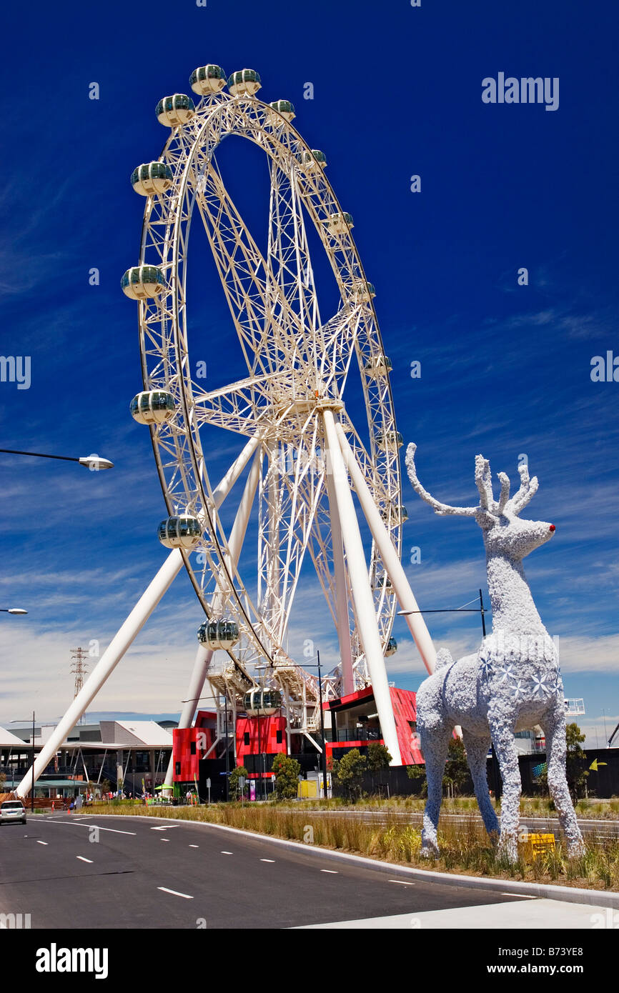 Melbourne Sehenswürdigkeiten / "Die südlichen Sterne Riesenrad" Melbourne Victoria Australien. Stockfoto