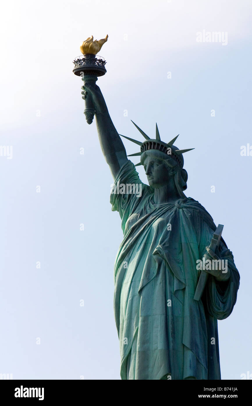 Freiheitsstatue auf Liberty Island in New York City New York Stockfoto