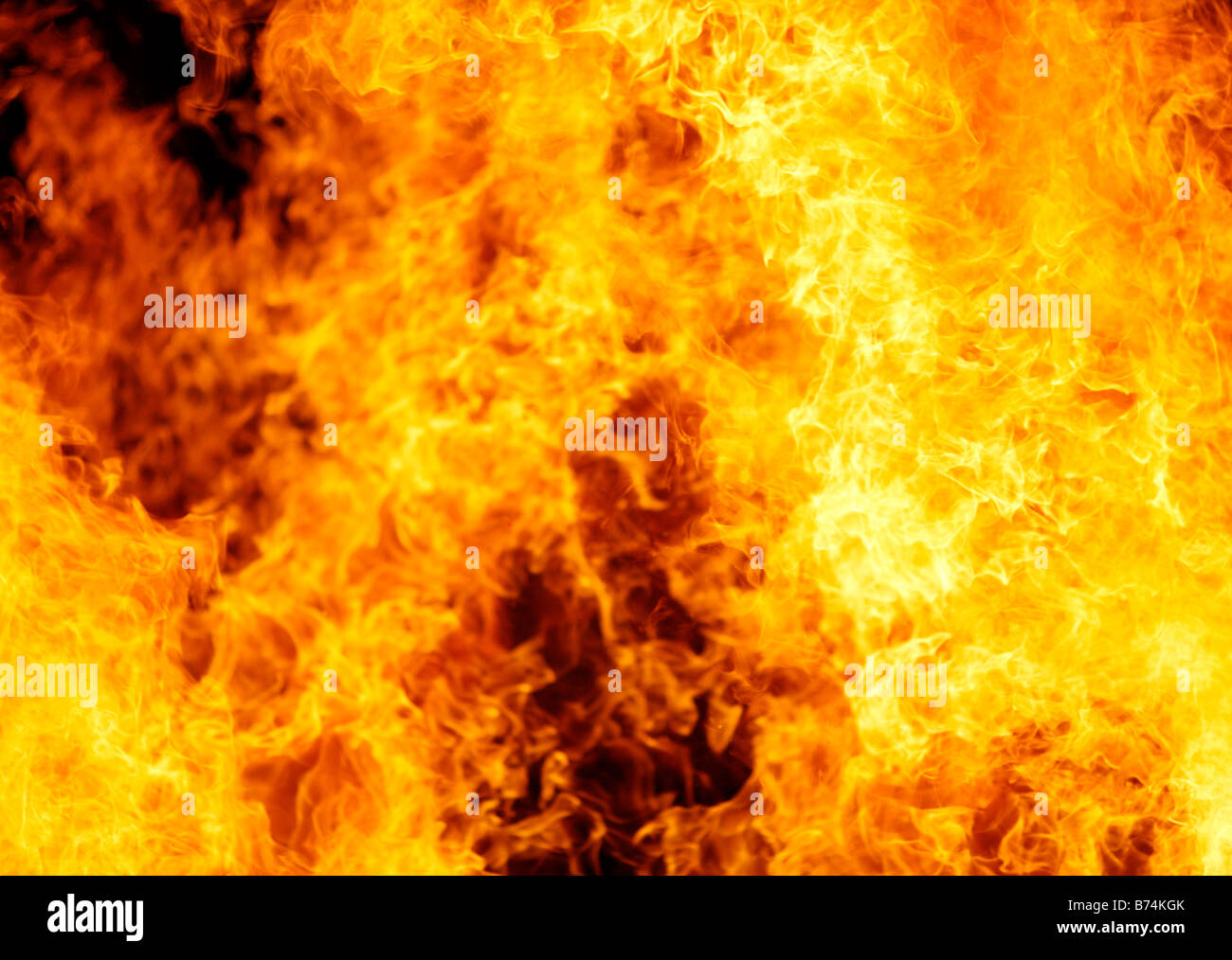 Lodernde Feuer Bewegung gestoppt Stockfoto