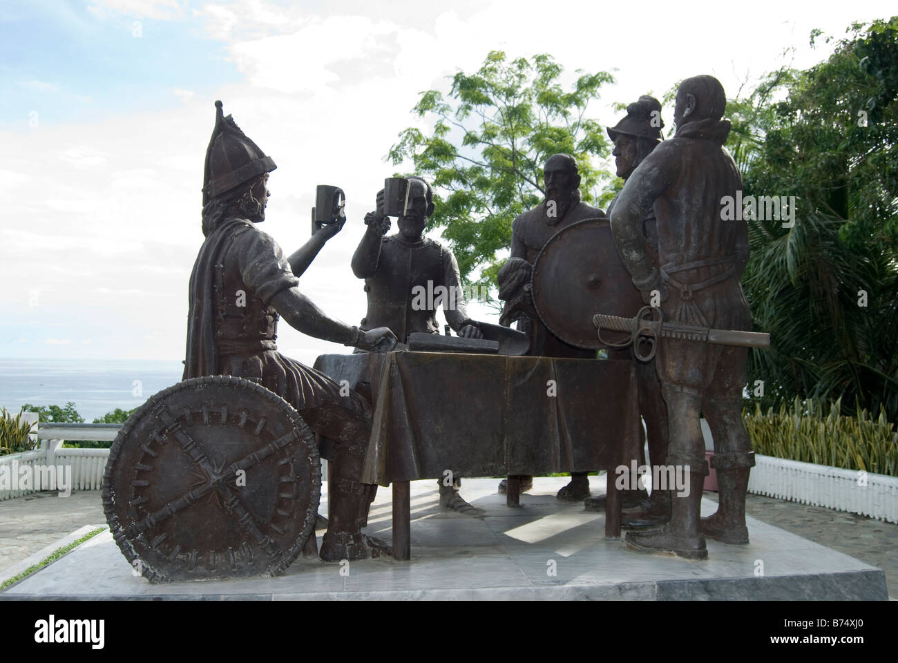 Blut-Compact-Denkmal, Nr. Tagbilaran City, Bohol, Visayas, Philippinen Stockfoto