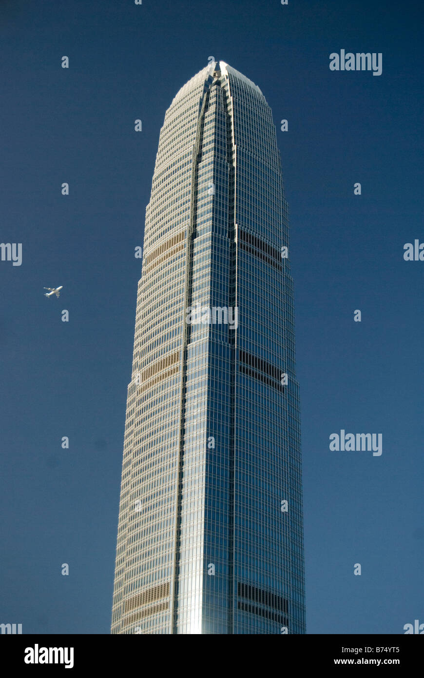 Zwei IFC Tower Building, Exchange Square, Chung Wan Central, Hong Kong Island, Hongkong, China Stockfoto