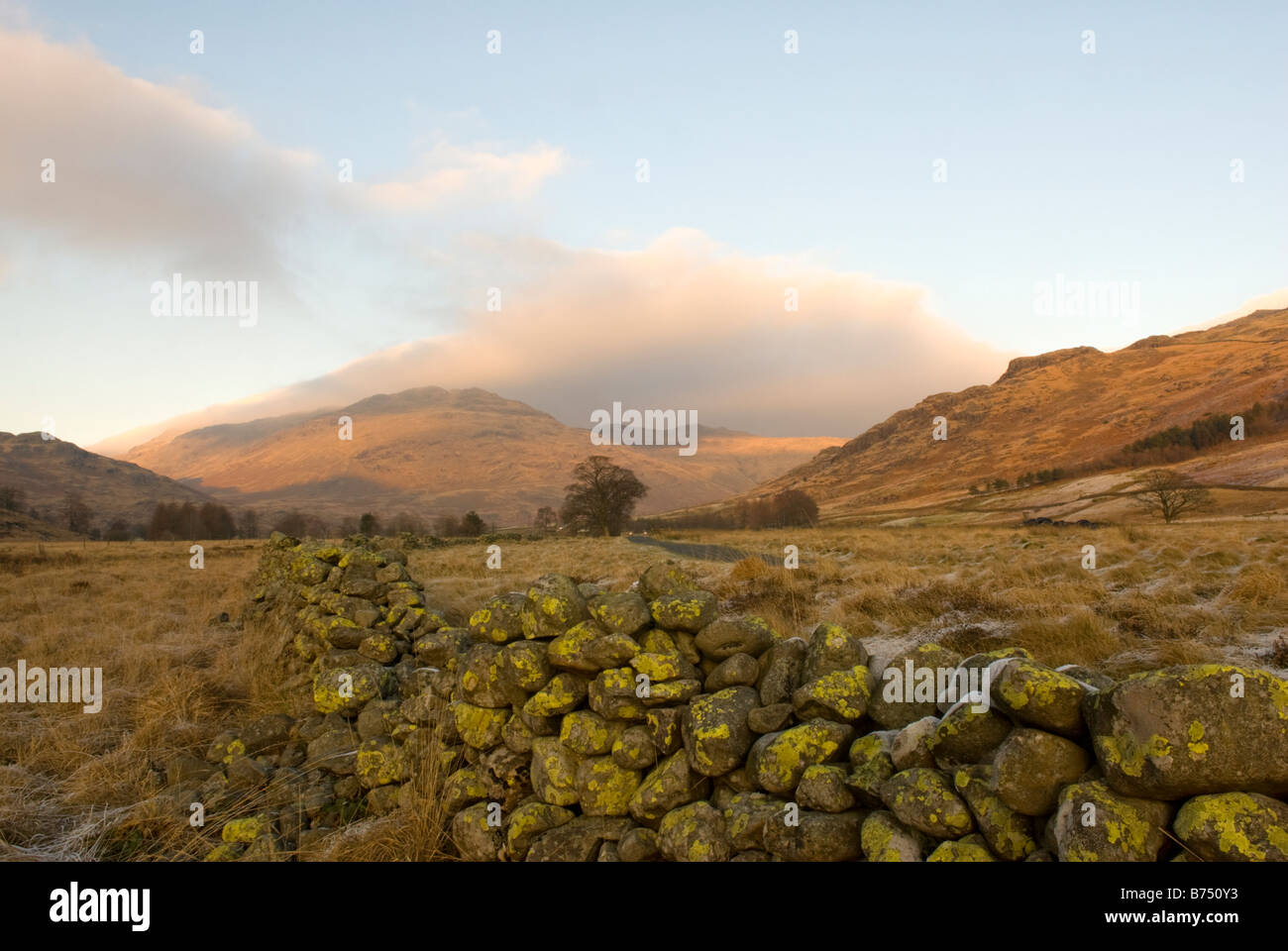 Blick Richtung Ulpha fiel im Offshore-Valley Nationalpark Lake District Cumbria England Stockfoto