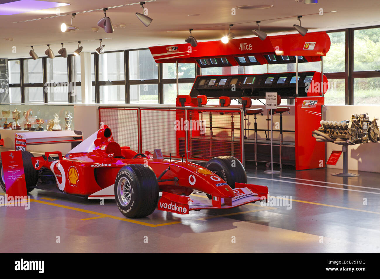 Ferrari Store in Maranello, Italien Stockfoto