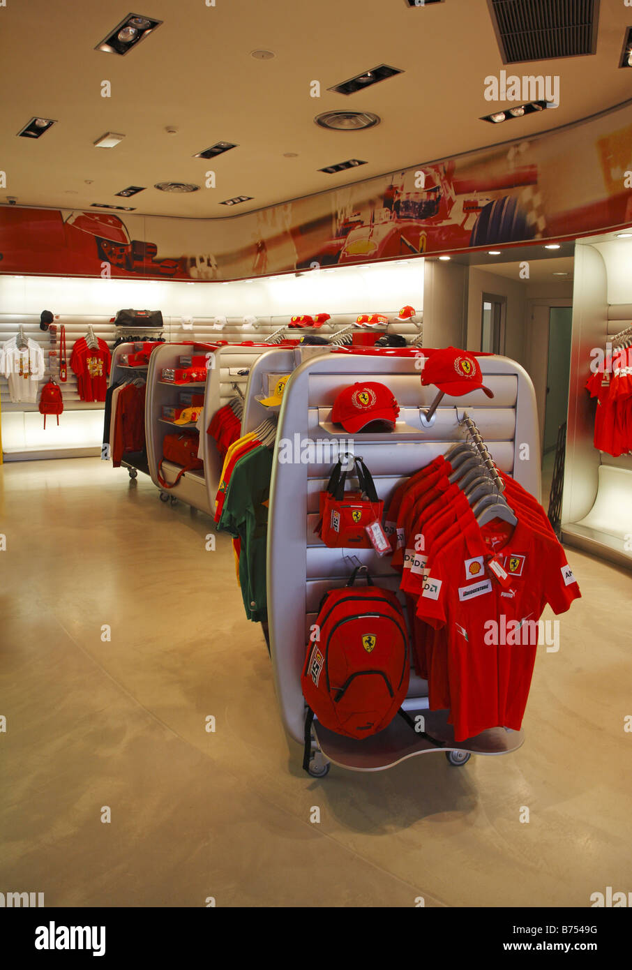 Ferrari Store in Maranello, Italien Stockfoto