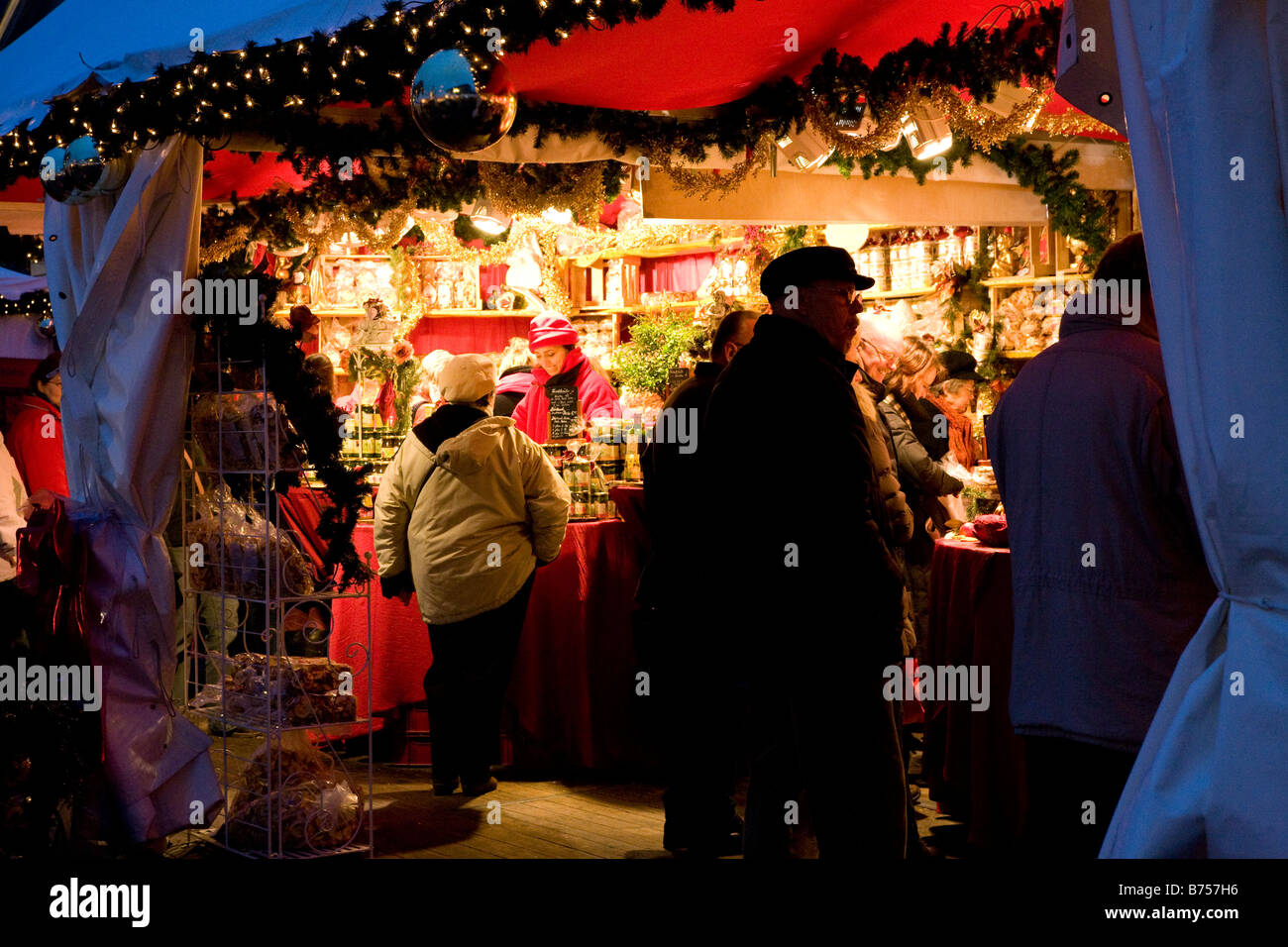 Deutscher Weihnachtsmarkt Stockfoto