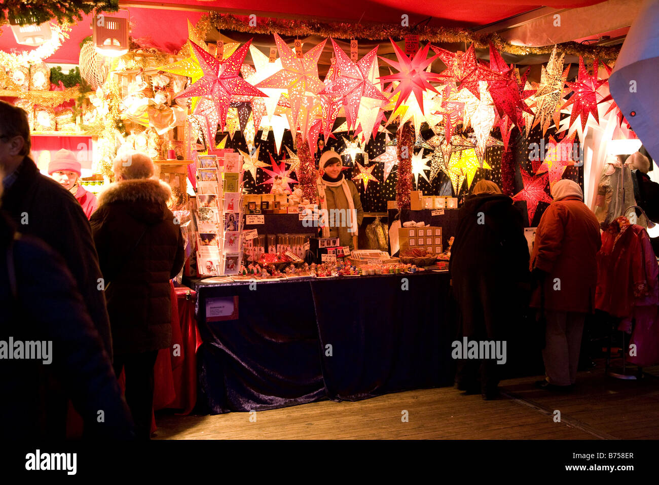 Deutscher Weihnachtsmarkt Stockfoto