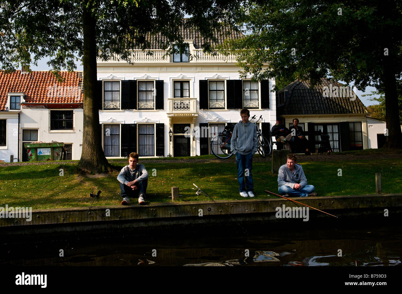 Niederlanden Vecht Fluss Stockfoto