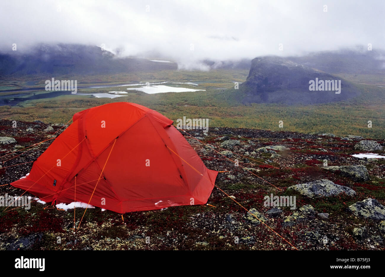 Camping in Schweden Stockfoto