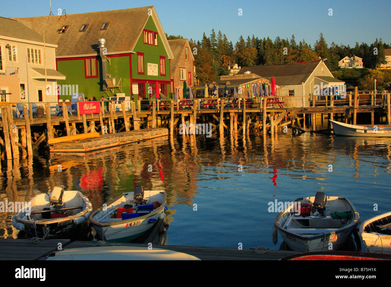 Hafen, Port Clyde, Maine, USA Stockfoto