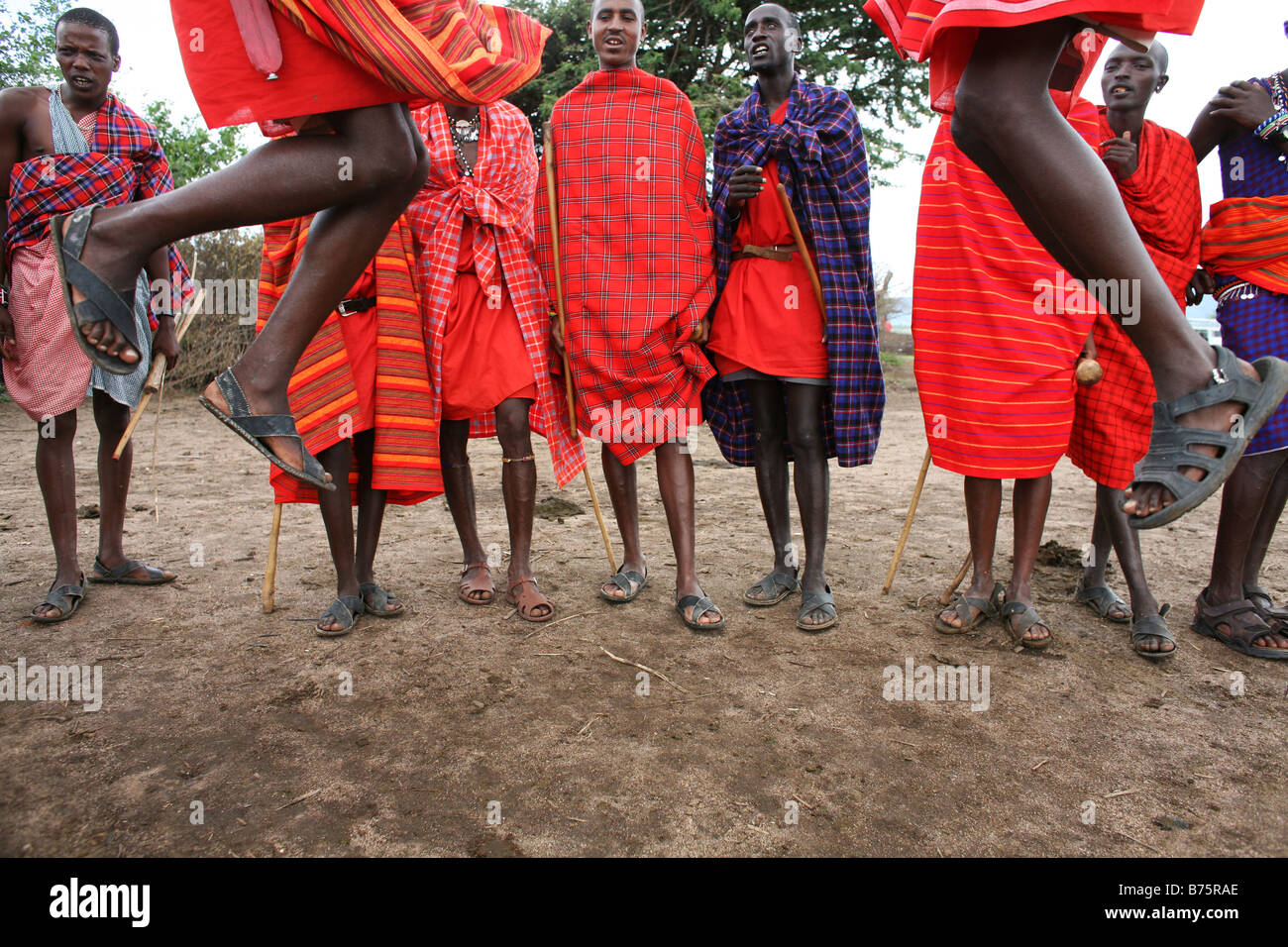 Ngoiroro ist ein Dorf mit 200 Einwohnern alle gehören zum Stamm Massai Stockfoto
