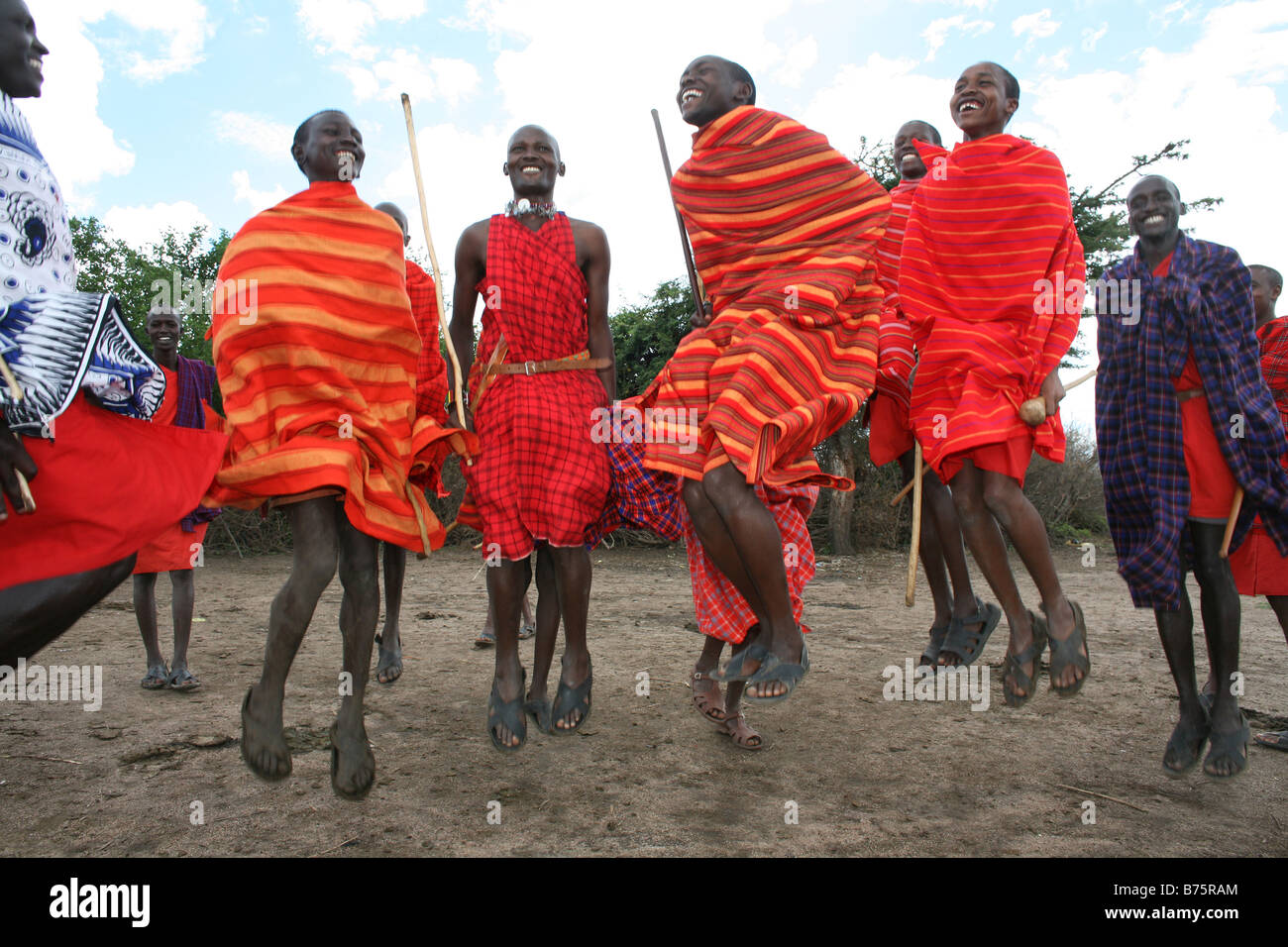 Kenia Massai Stockfoto