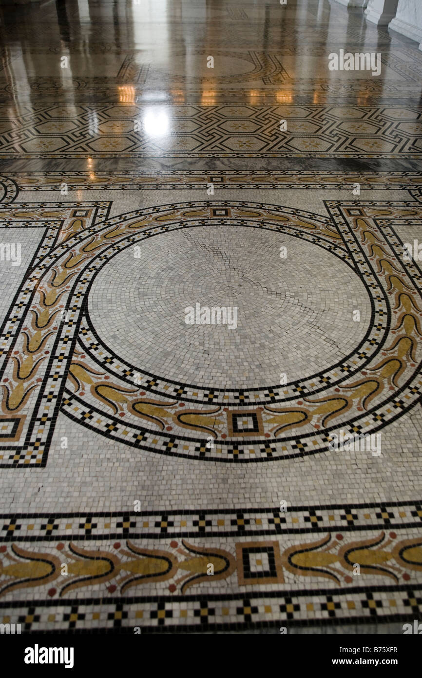 Mosaik Fliesen auf der US Library of Congress Building - Washington, DC USA Stockfoto