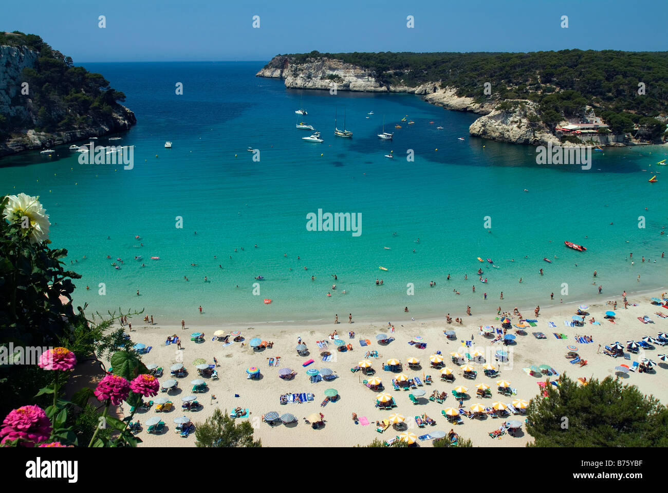 Strand von Cala Galdana, Menorca, Balearen, Spanien Stockfoto