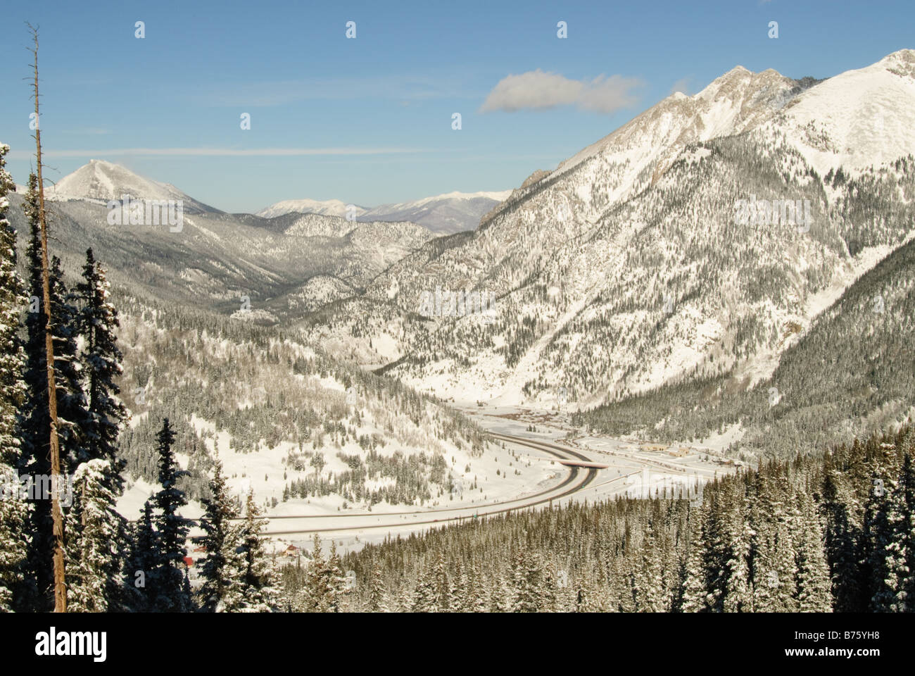 Interstate i-70 als gesehen aus Kupfer MTN. Stockfoto