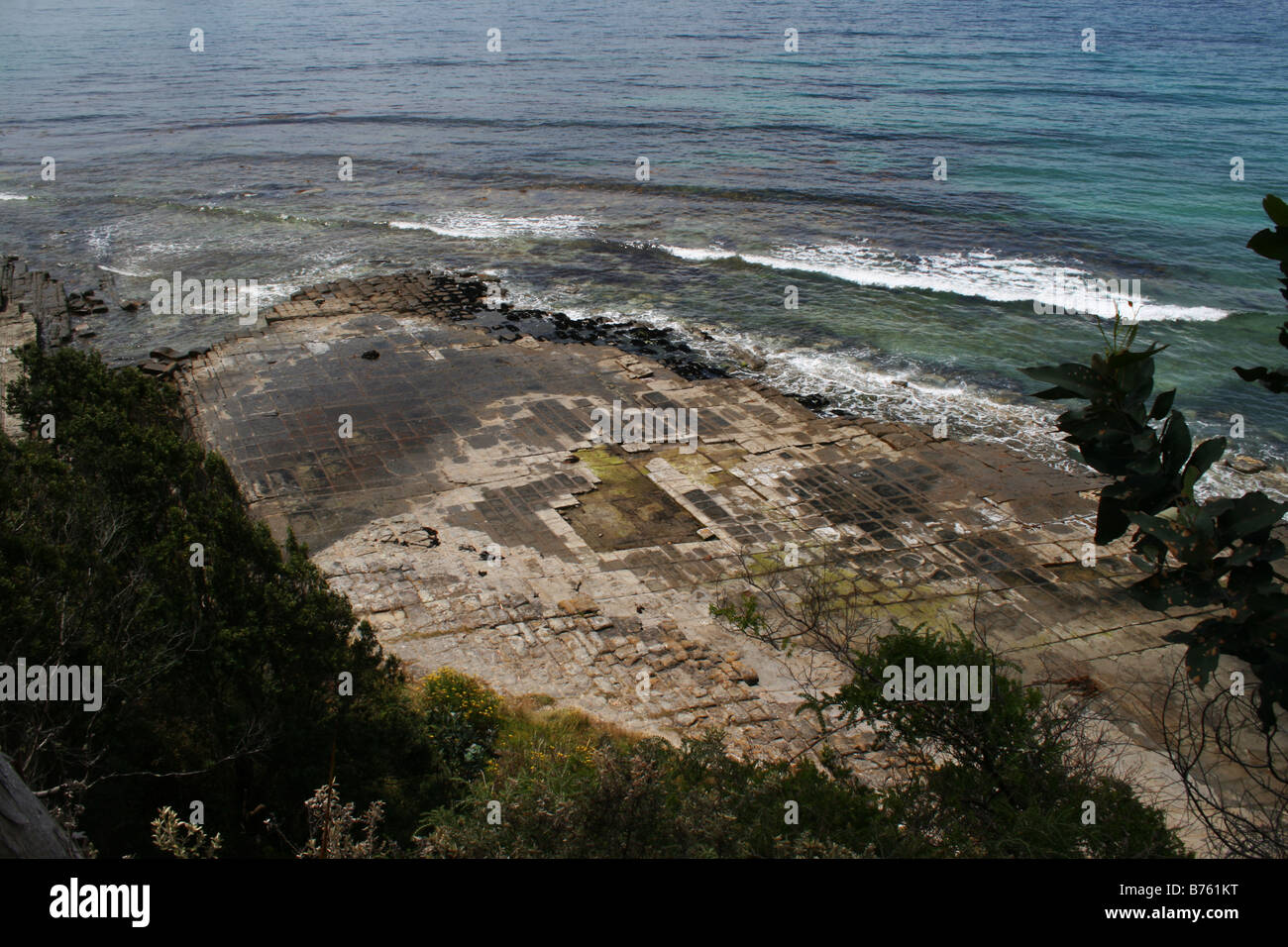 Tessellierte Pflaster, Tasmanien Stockfoto