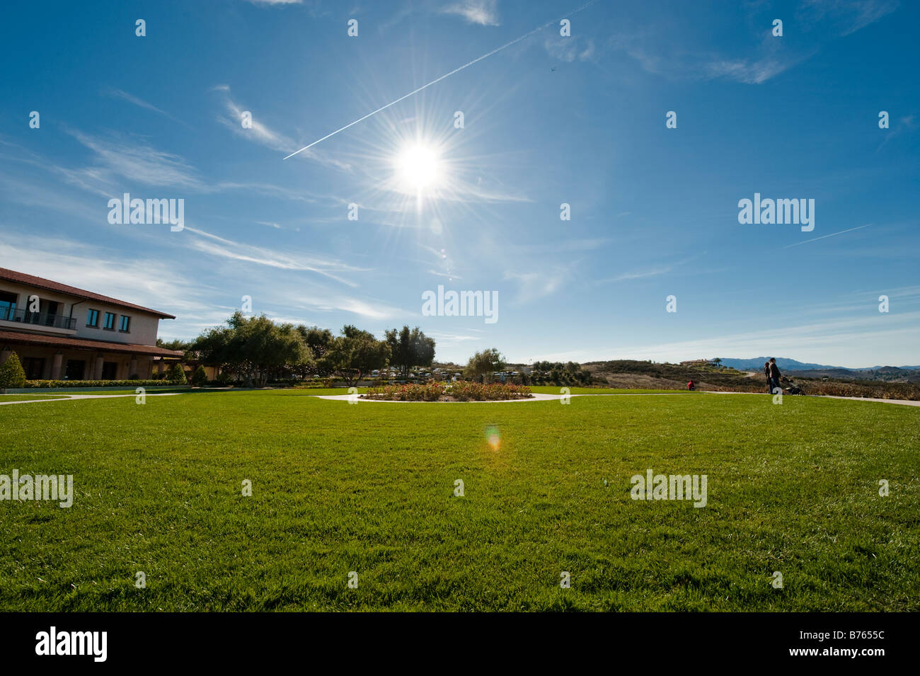 Landschaft von Reagan Library in Simi Valley in Kalifornien Stockfoto