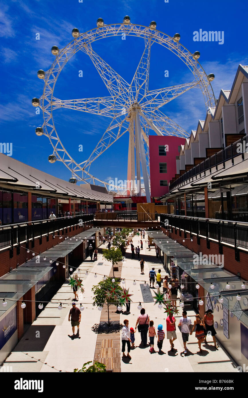 Melbourne Docklands / Wohn- und Einkaufsviertel im Hafen Town.Melbourne Victoria Australien. Stockfoto