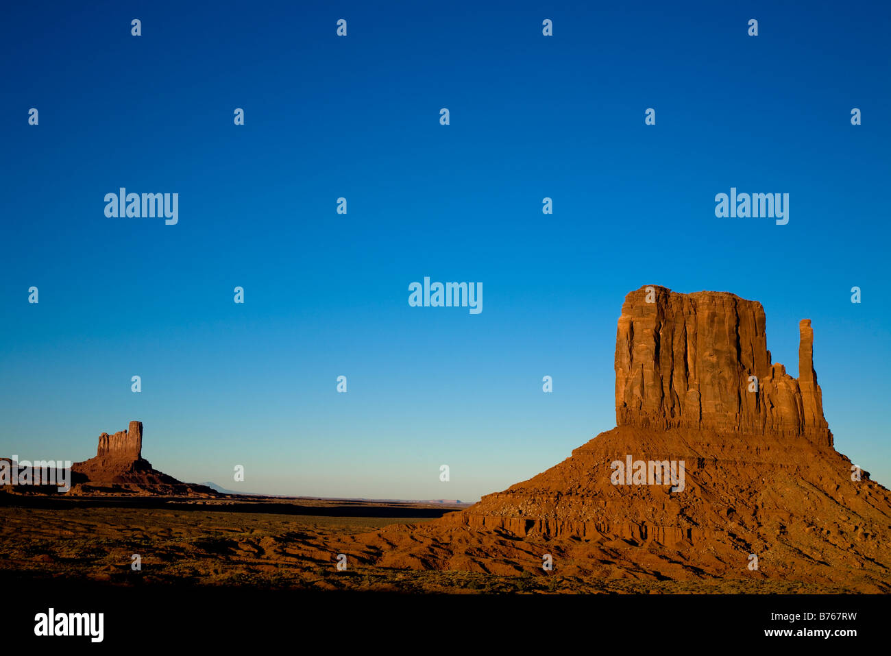 Mitten Buttes Monument Valley Navajo Tribal Park, Arizona, USA Stockfoto