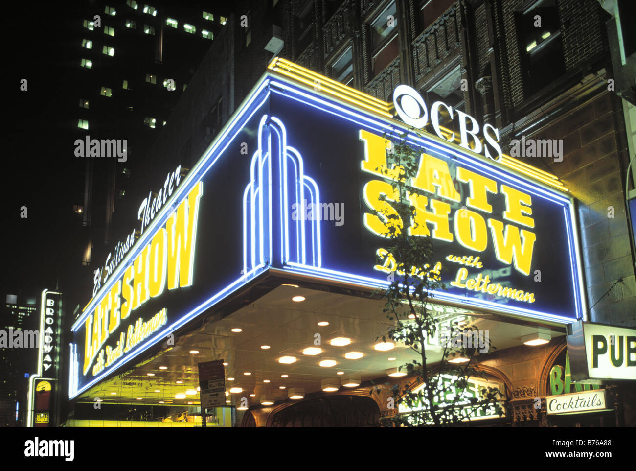 Der Late Show mit Dave Letterman Ed Sullivan Theater, Manhattan, New York Stockfoto
