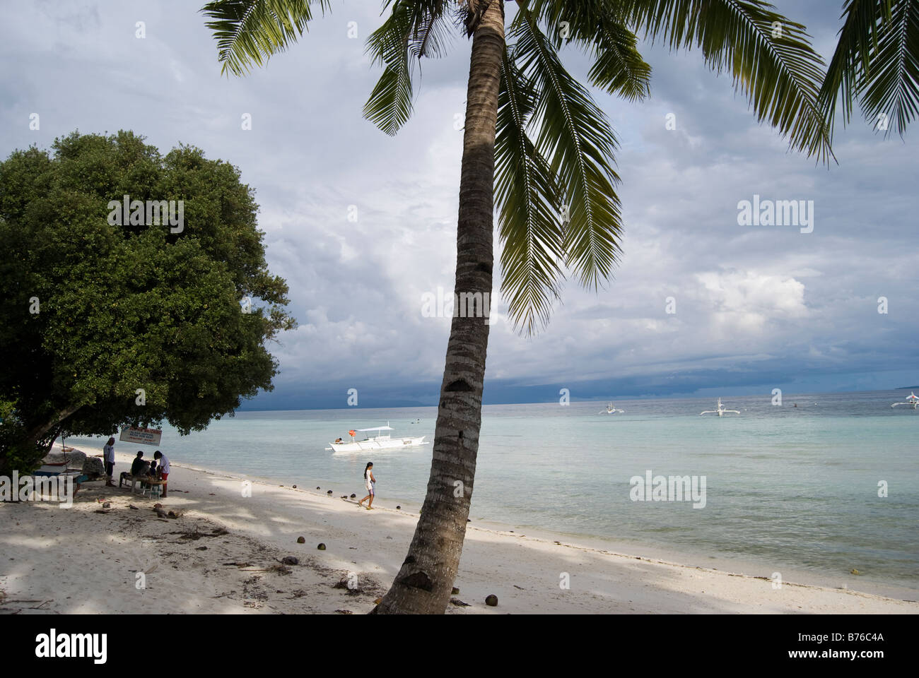 Tropischer Strand, Dumaluan Beach Resort, Panglao Island, Bohol, Visayas, Philippinen Stockfoto