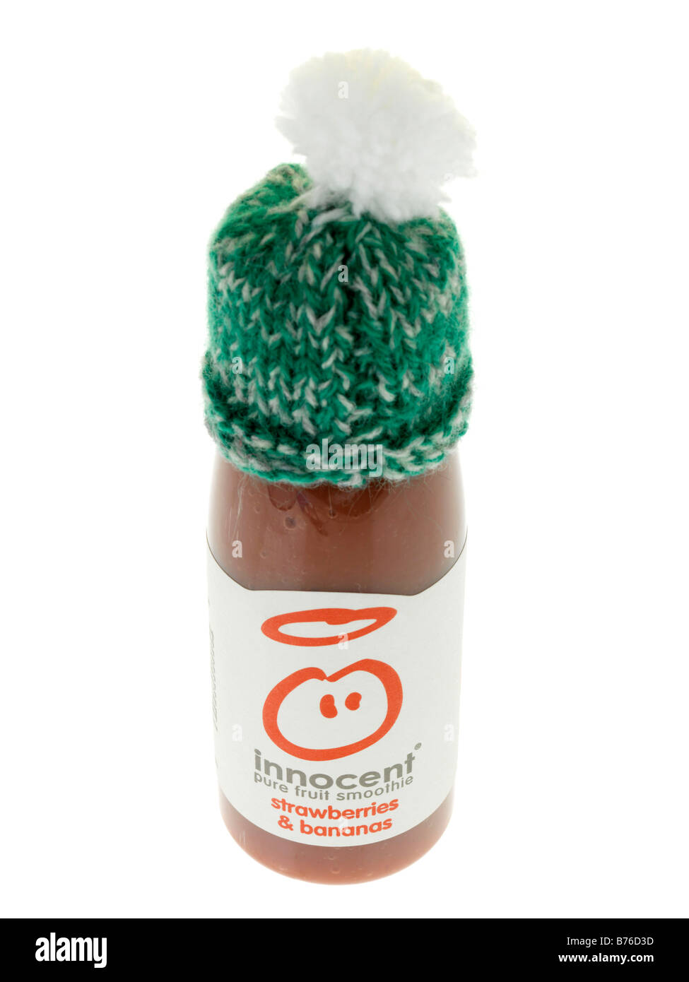 Erdbeere und Banane Smoothie Stockfoto