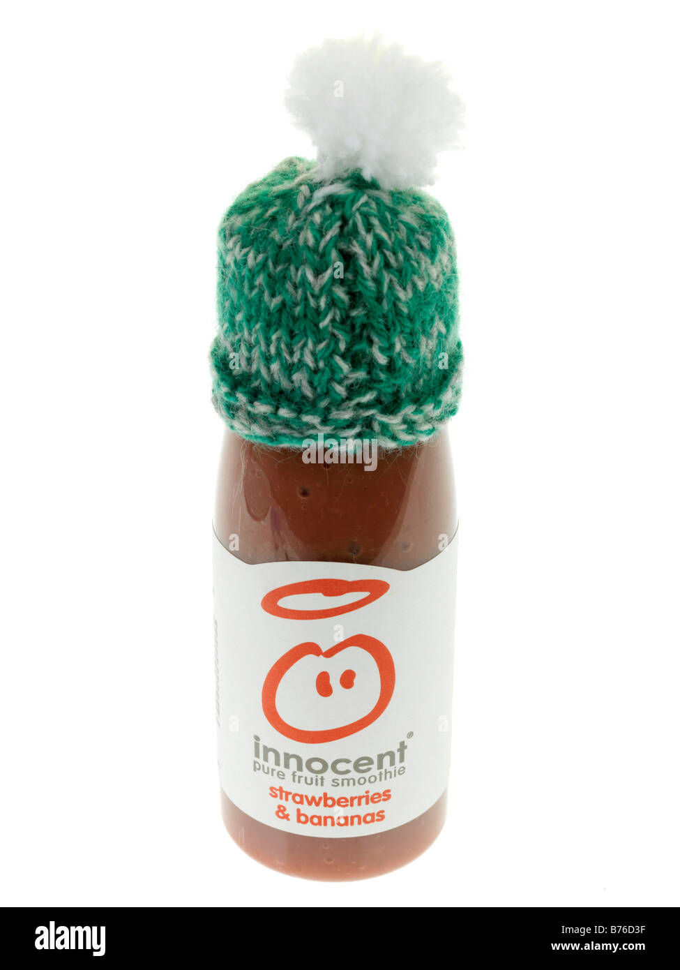 Erdbeere und Banane Smoothie Stockfoto