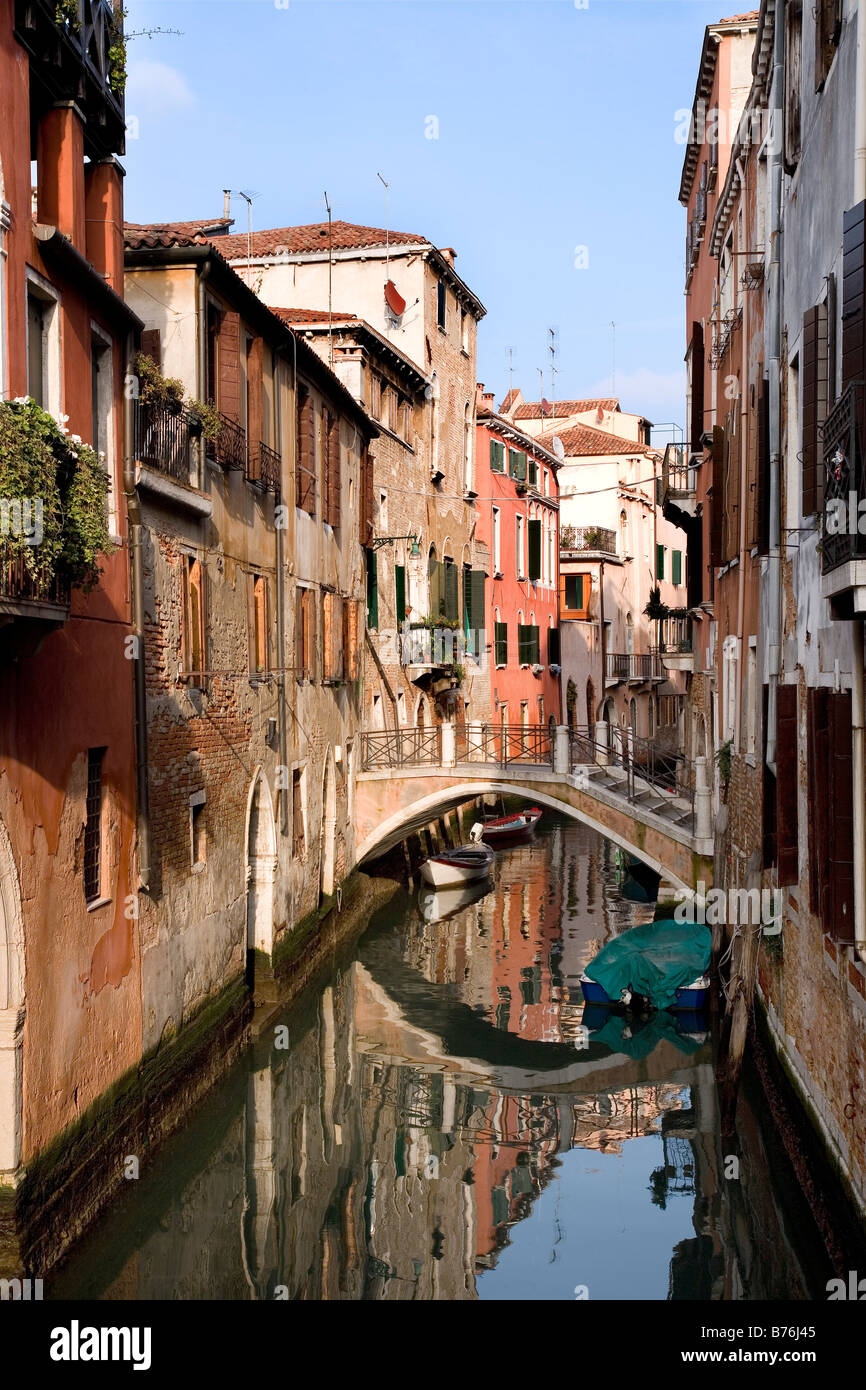 Kanal, Venedig, Veneto, Italien Stockfoto