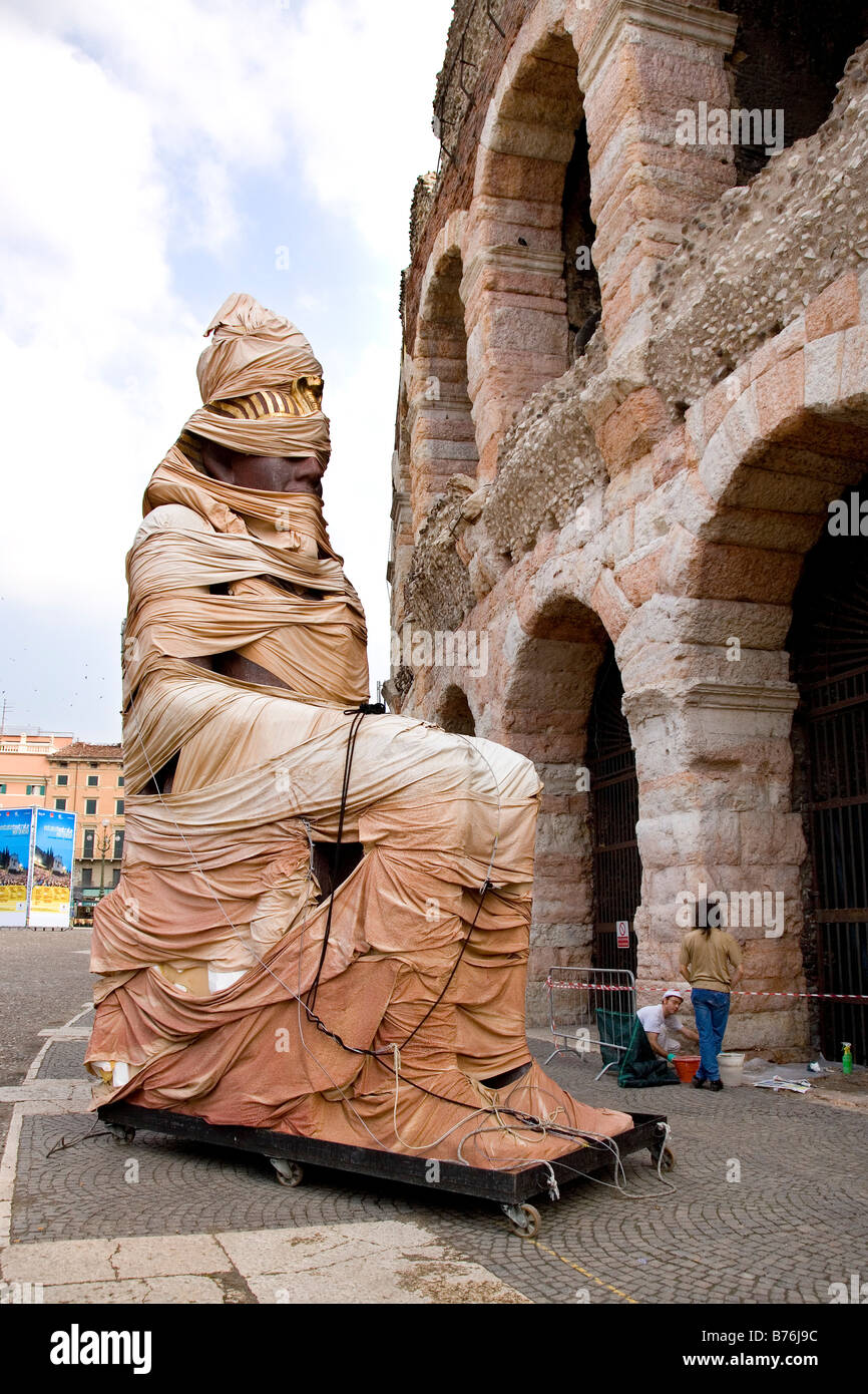 Einstellung, Arena, Verona, Vento, Italien Stockfoto