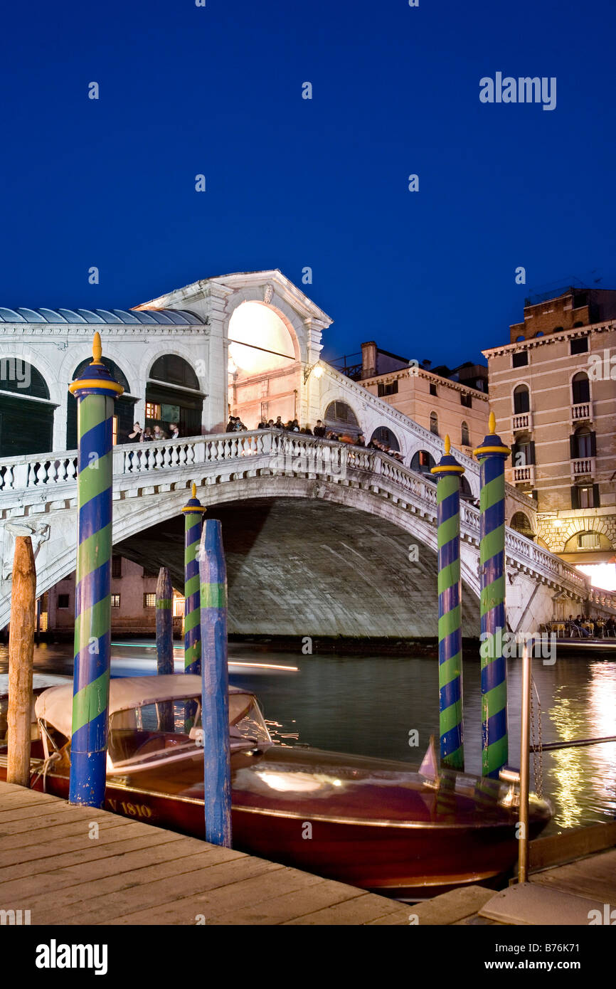 Rialto-Brücke, Venedig, Veneto, Italien Stockfoto