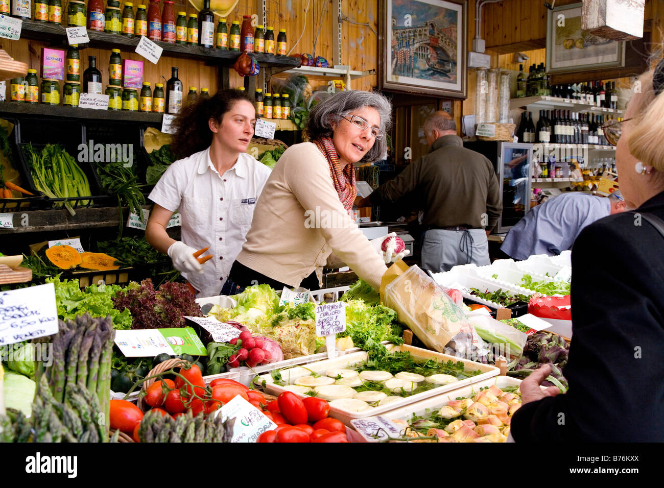 Markt von Rialto, Venedig, Veneto, Italien Stockfoto