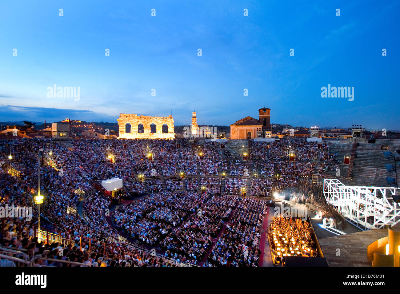 Oper, Arena, Verona, Veneto, Italien Stockfoto