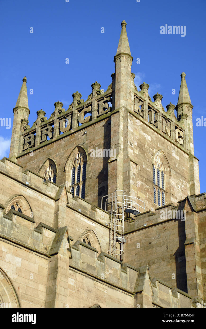Turm der Dunfermline Abbey Kirche Stockfoto