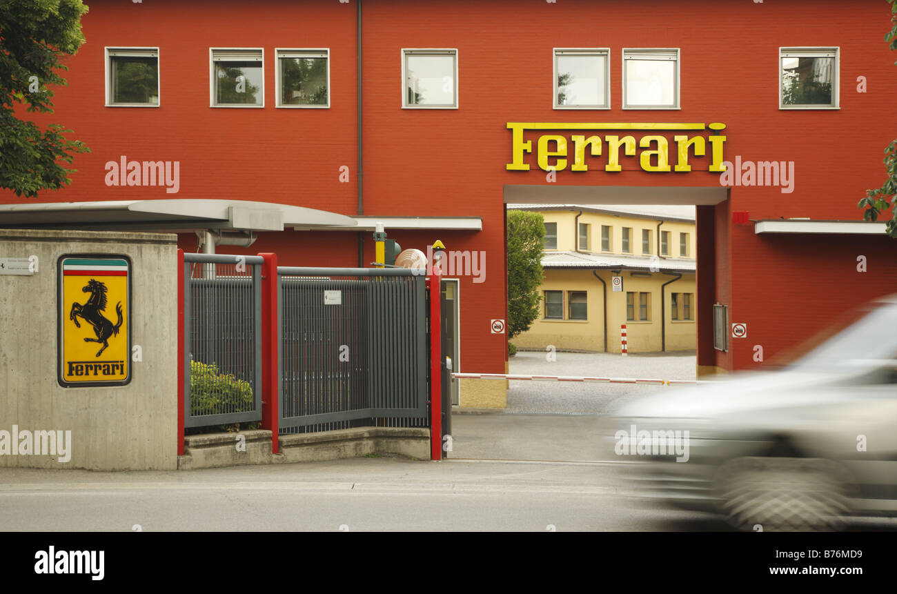 Ferrari-Fabrik in Maranello, Italien Stockfoto