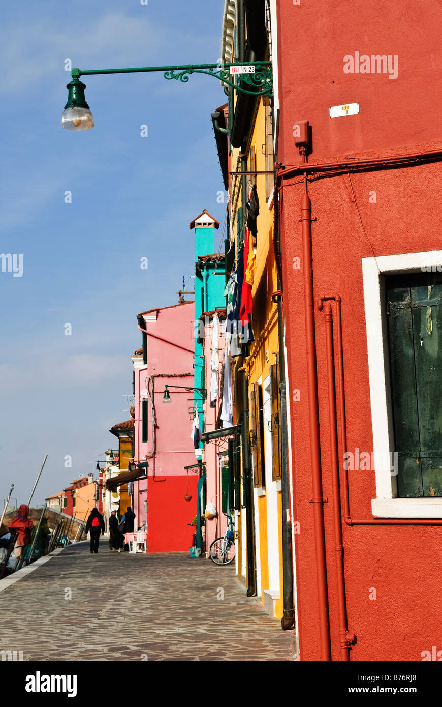 Fondamenta Terra Nova, Insel Burano Venedig Italien Stockfoto