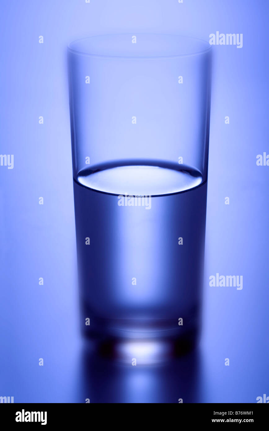 Wasserglas Stockfoto