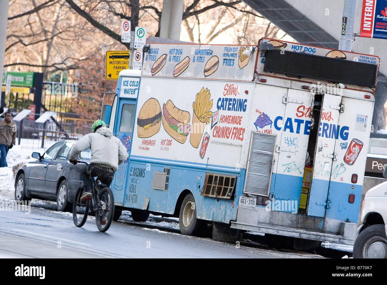 Catering-Fahrzeug (aka Imbisswagen) Stockfoto