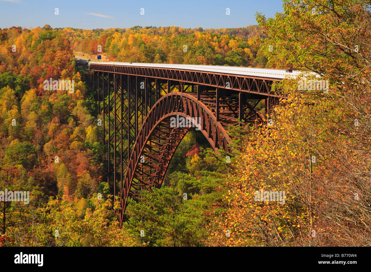 New River Gorge Bridge, New River Gorge National River, West Virginia, USA Stockfoto
