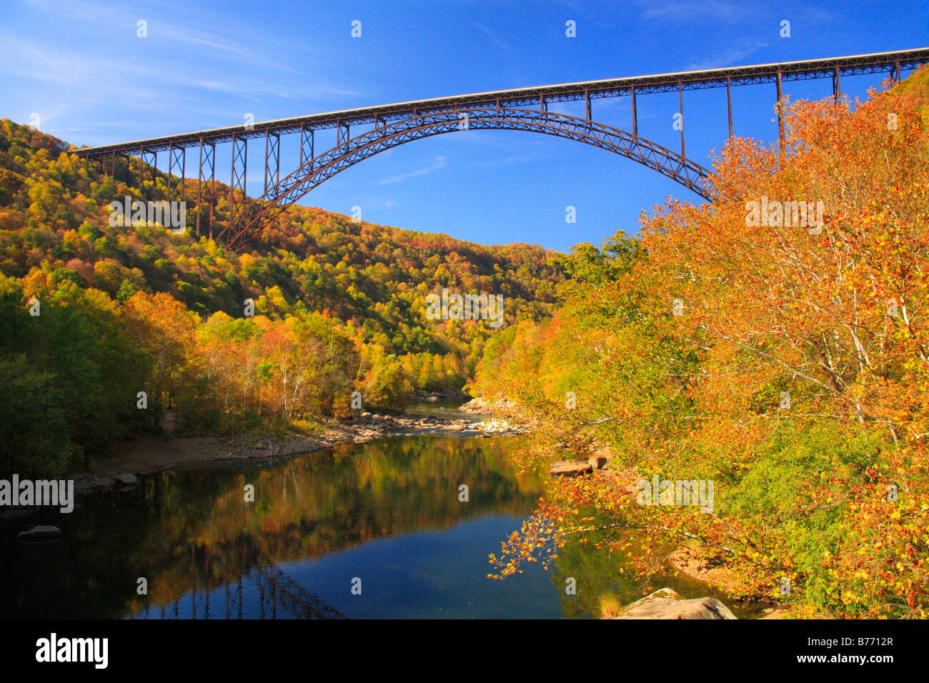 New River Gorge Bridge, New River Gorge National River, West Virginia, USA Stockfoto
