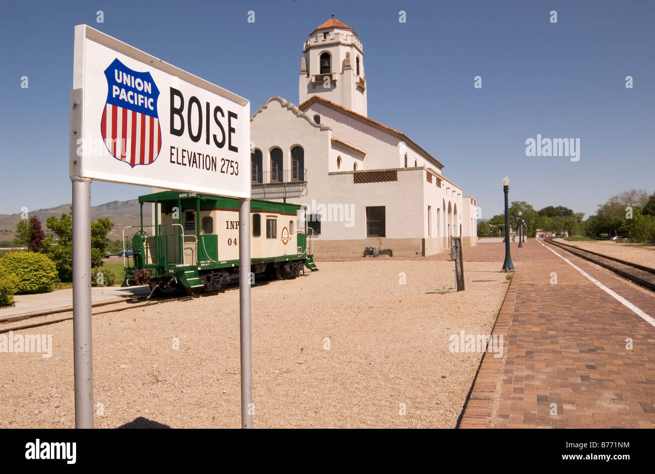 Boise Union Pacific Depot Idaho USA Stockfoto