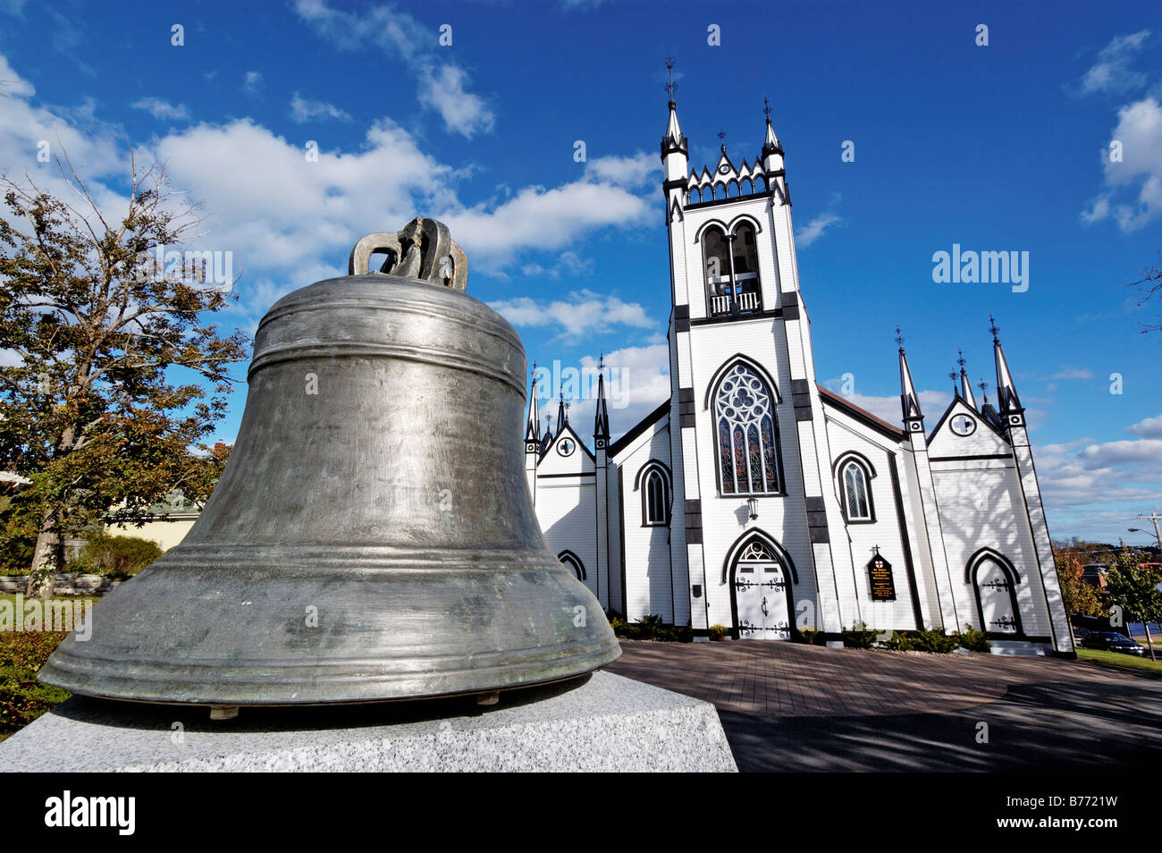 St Johns Kirche in Lunenburg Nova Scotia Stockfoto