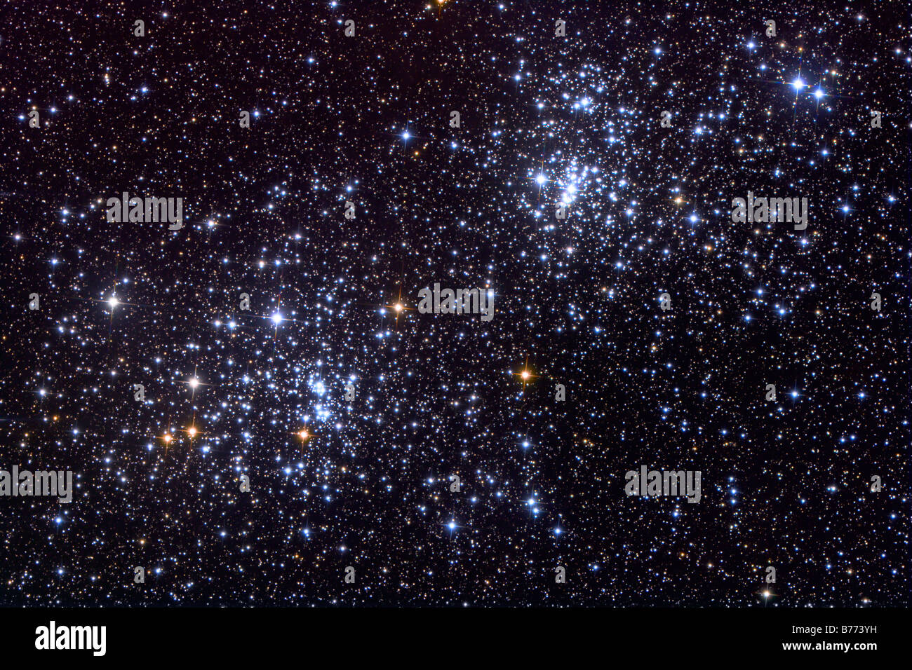 NGC 884, eine offene Cluster im Sternbild Perseus. Stockfoto